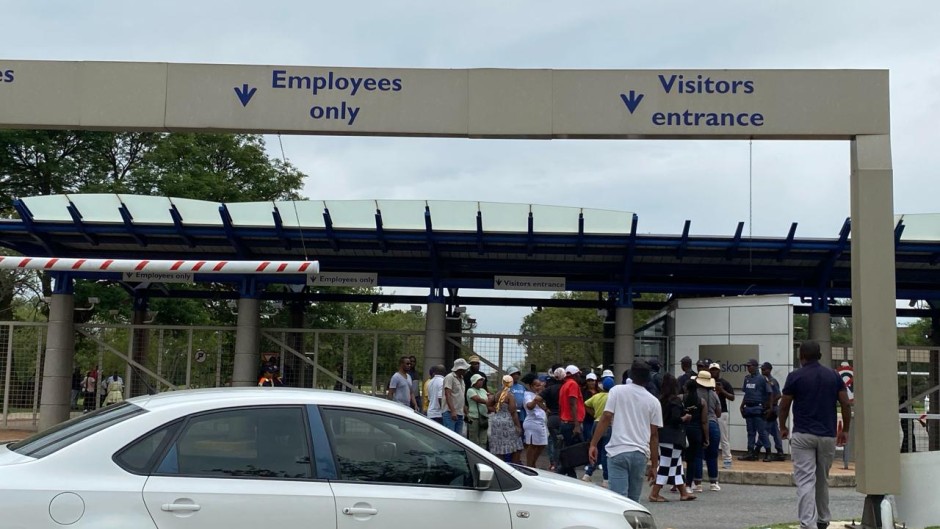 Cosmo City residents are protesting at Eskom's head office over power cuts. eNCA/Kevin Brandt