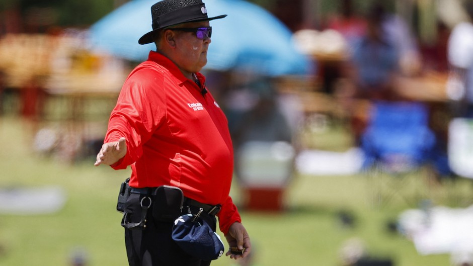 South African umpire Marais Erasmus. AFP/Marco Longari