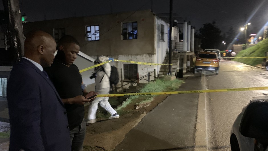 The scene of the shooting in Cato Manor. eNCA/Dasen Thathiah