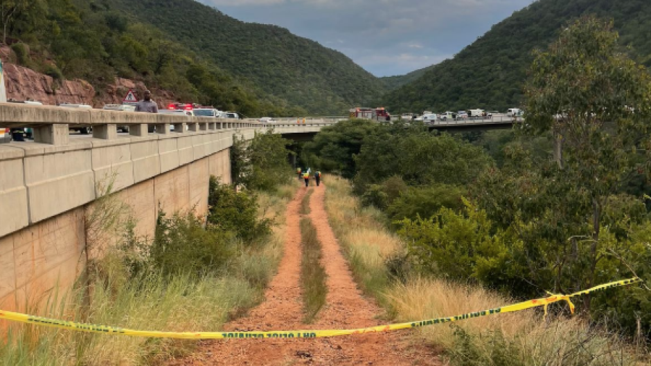 The scene of the bus crash in Limpopo.