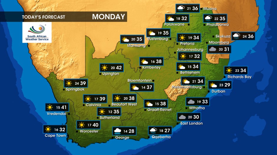 Weather forecast | Monday, 11 March 2024