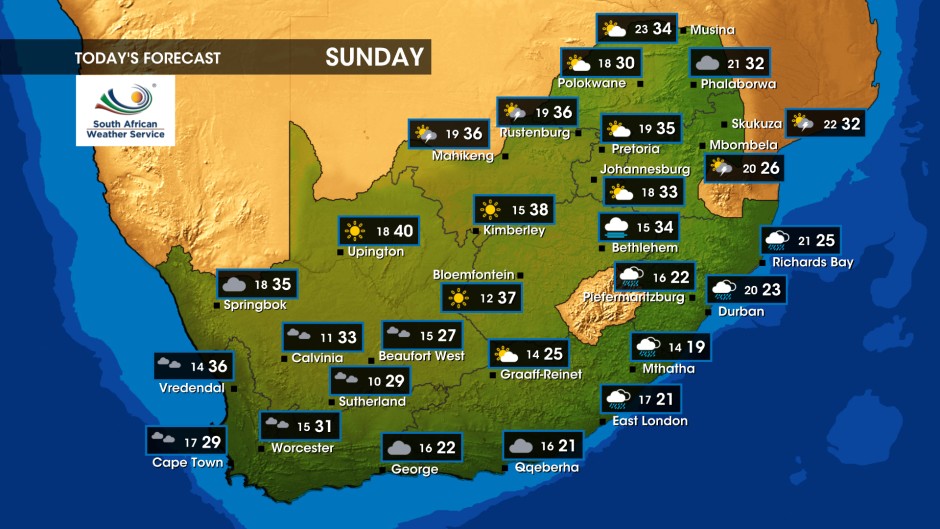 Weather forecast | Sunday, 17 March 2024