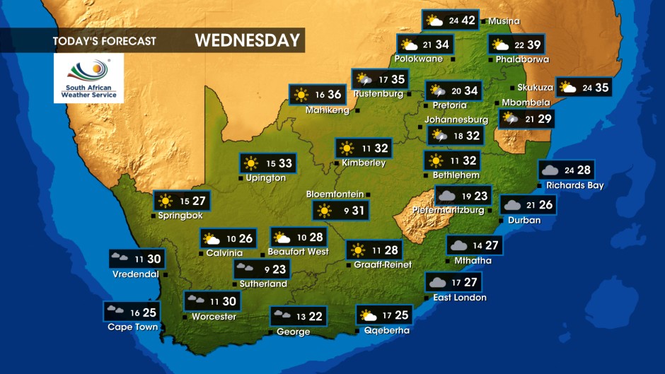 Weather forecast | Wednesday, 6 March 2024