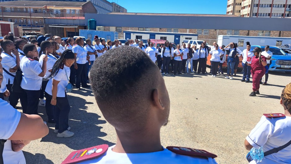 Healthcare professionals. eNCA/Ronald Masinda