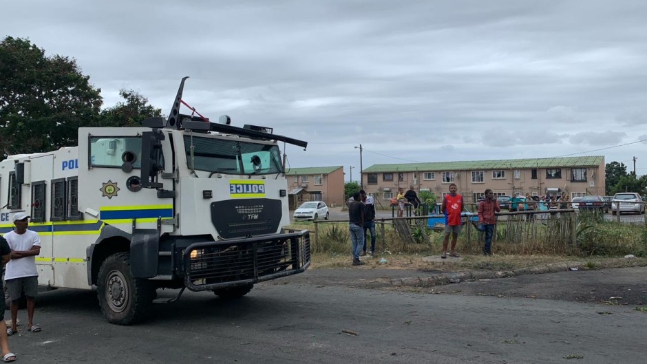 Police officers patrolling Durban. eNCA/Lethiwe Mdluli