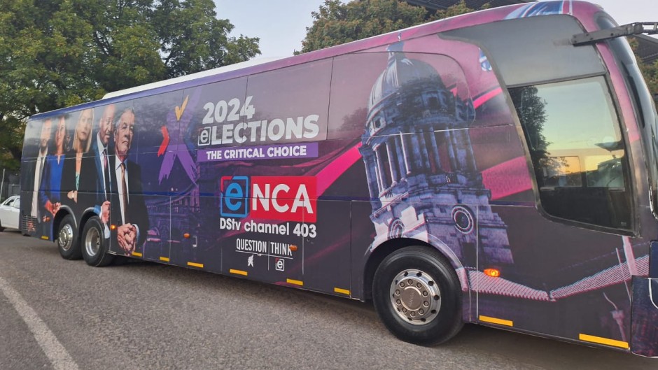  The eNCA election bus.
