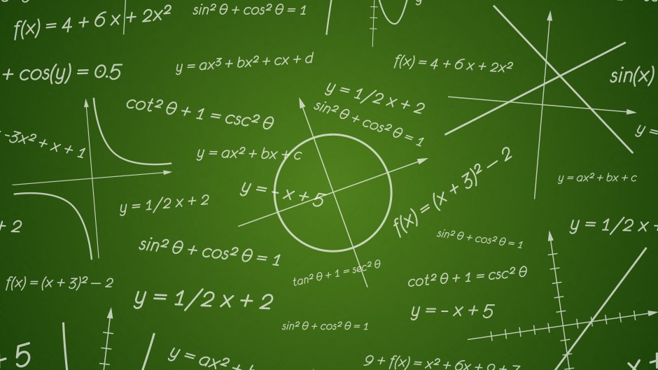 File: Mathematic plots and formulas, illustration.