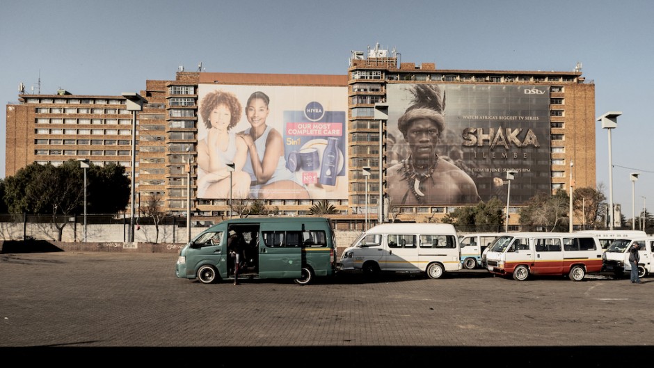A general view of the Bara taxi rank in Diepkloof. AFP/Luca Sola