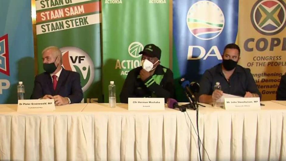 Members of the multi-party charter.