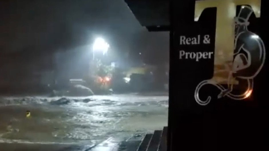 Roads have been washed away in Margate and Uvongo.