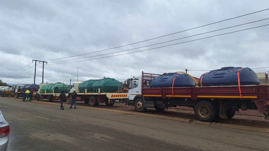 Water tankers to assist with water challenges