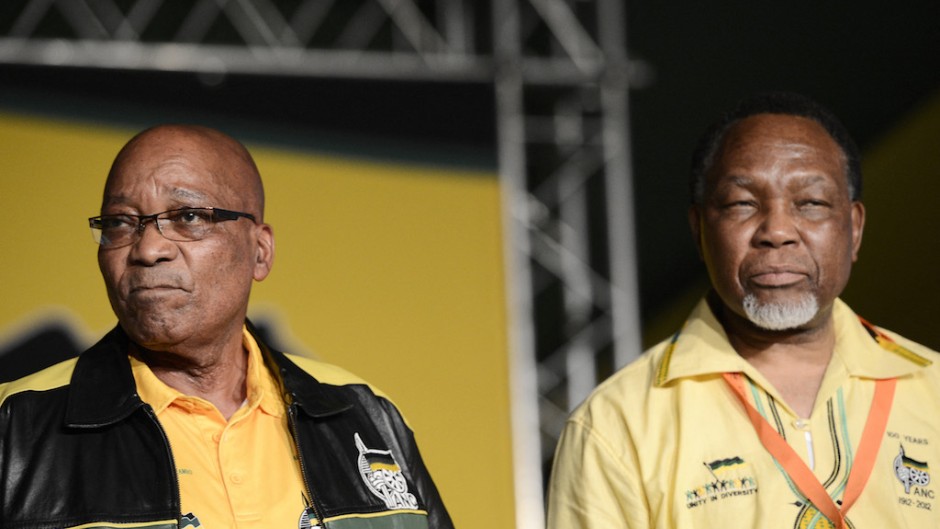 File: Former presidents Jacob Zuma and Kgalema Motlanthe. AFP/Stephane de Sakutin