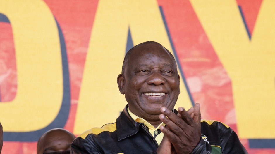 ANC president Cyril Ramaphosa. AFP/Rodger Bosch