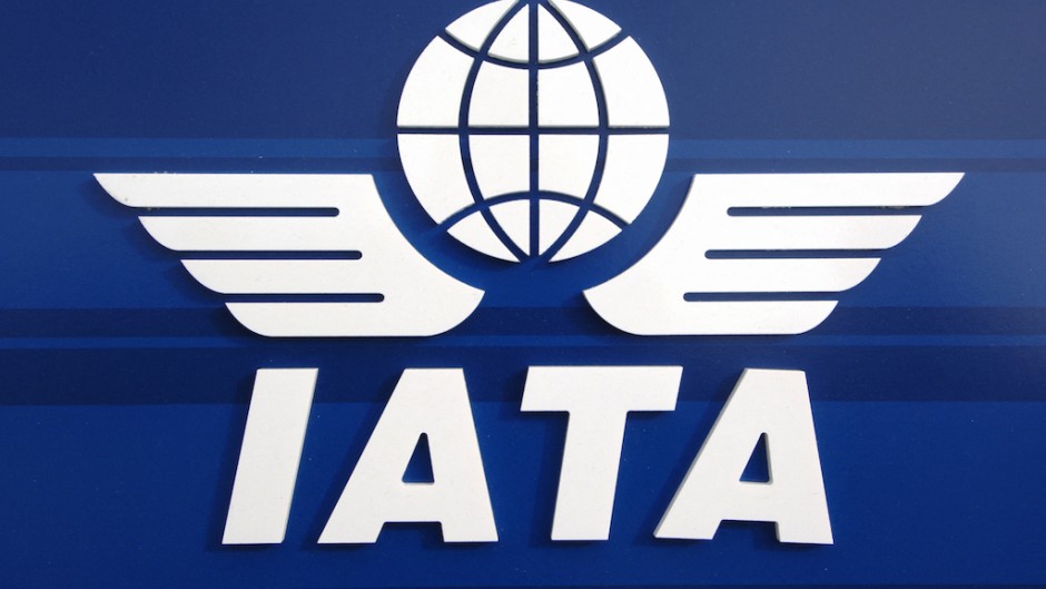File: The logo of the International Air Transport Association (IATA). AFP/Mychele Daniau