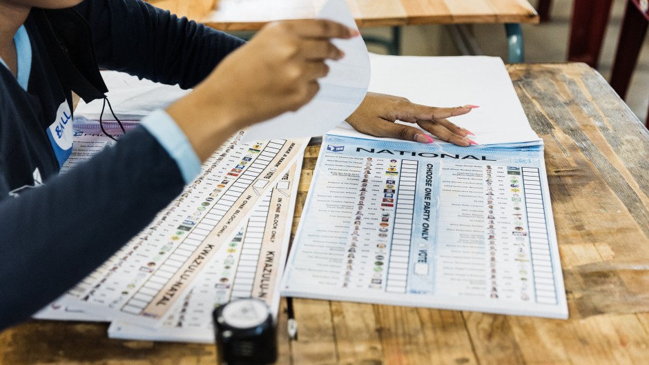 official prepares ballot papers