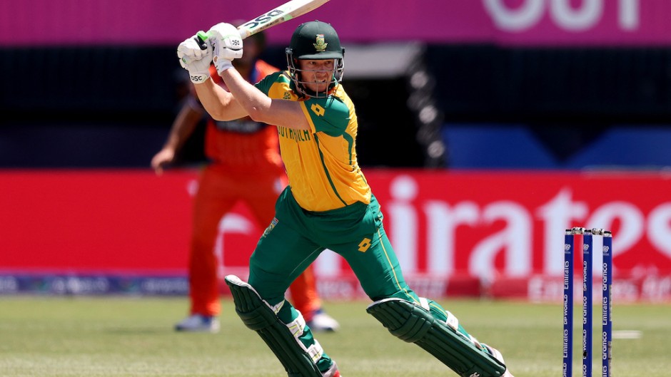 David Miller of South Africa bats. Robert Cianflone/Getty Images/AFP