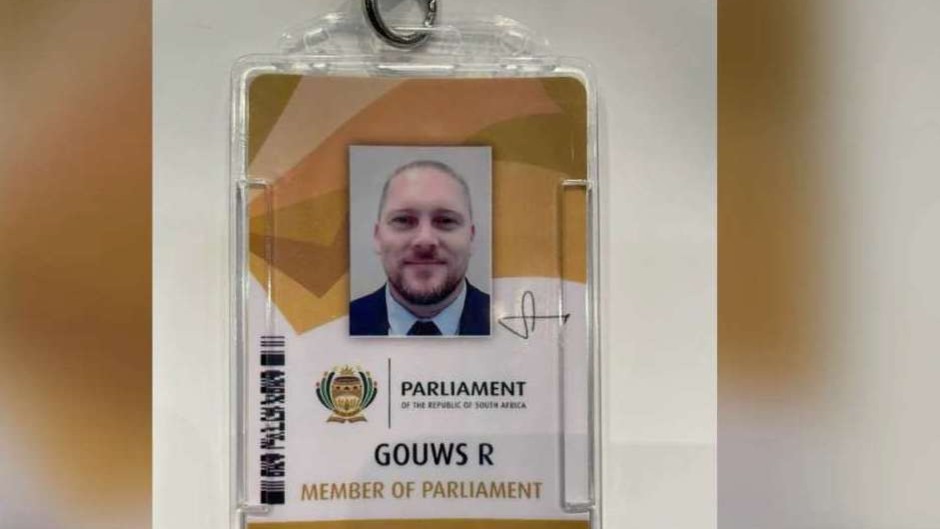 Renaldo Gouws Member of Parliament tag