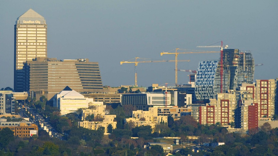 File: General view of central Sandton City.
