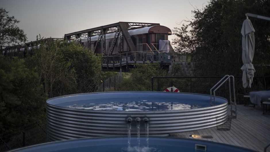 A general view of the Kruger Shalati hotel in Skukuza. AFP/Michele Spatari