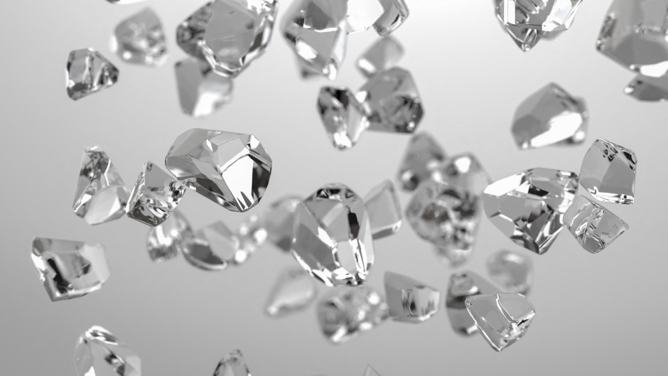 File: A computer illustration of diamond nanoparticles.