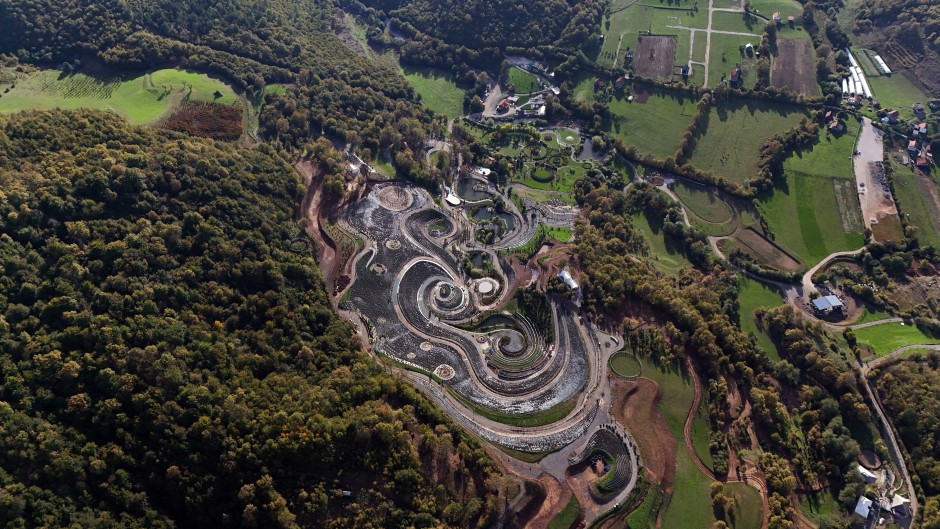 This aerial photograph shows the "Starry Night" park, near Central-Bosnian town of Visoko. AFP/Rusmir Smajilhodzic.jpg