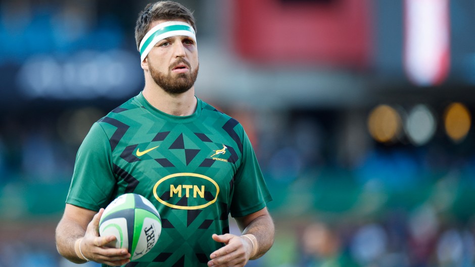 South Africa's lock Jean Kleyn. AFP/Phill Magakoe