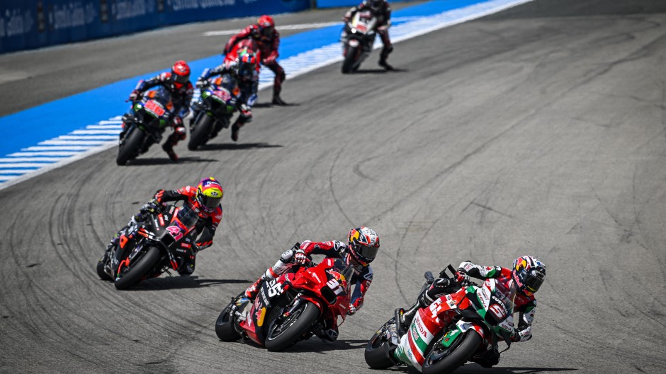 File: Bikers racing on the Circuito de Jerez-Ángel Nieto in Spain. Gigi Soldano/Studio Milagro/DPPI via AFP