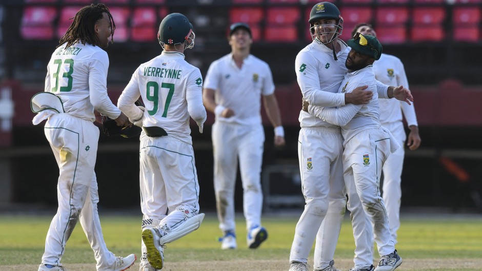 Proteas captain Temba Bavuma and team. AFP/Randy Brooks