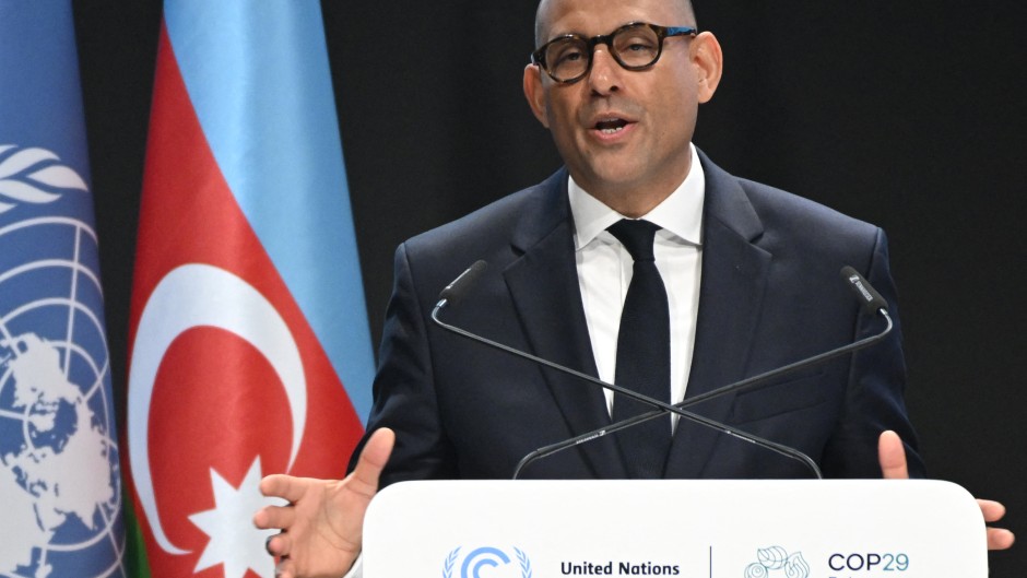 UN Climate Chief Simon Stiell. AFP/Alexander Nemenov