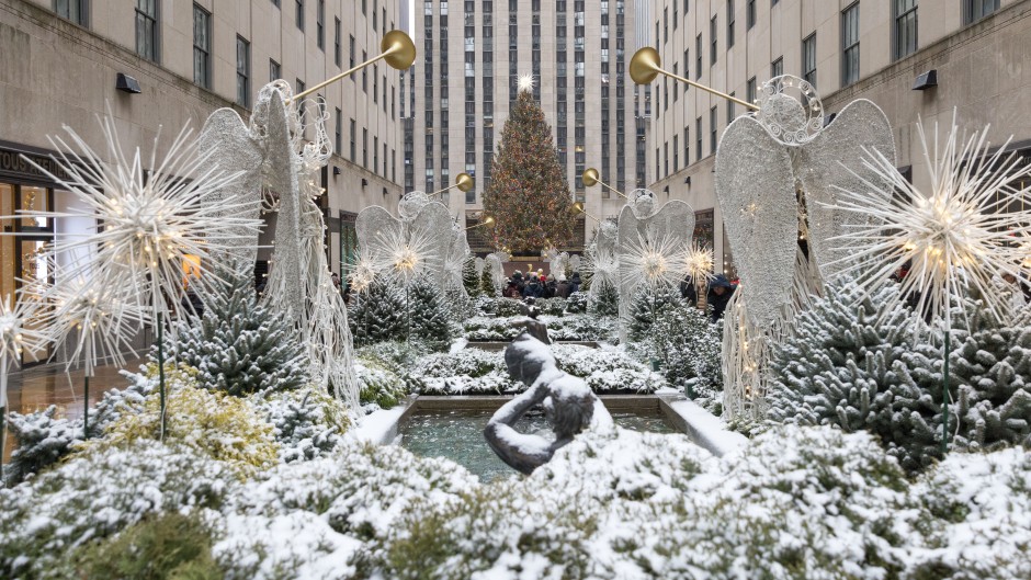 The Christmas tree at Rockefeller Center in New York. Vanessa Carvalho/Brazil Photo Press via AFP