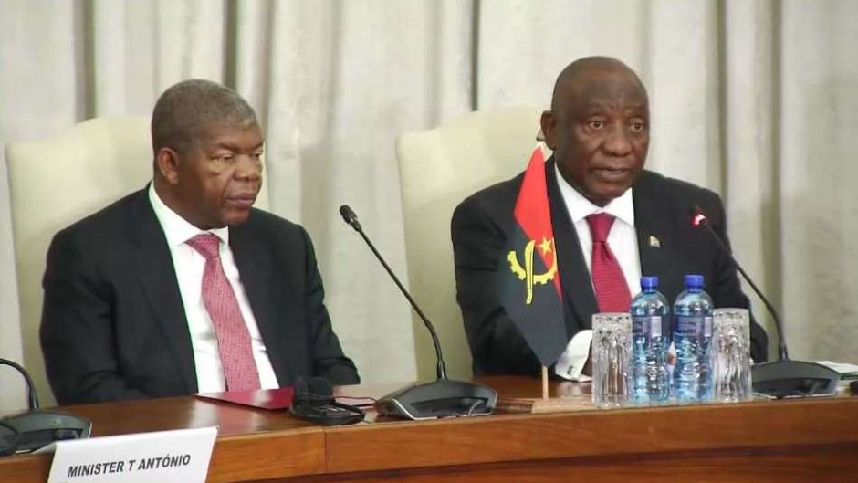 Angola President João Lourenço with Cyril Ramaphosa (Angola and SA)