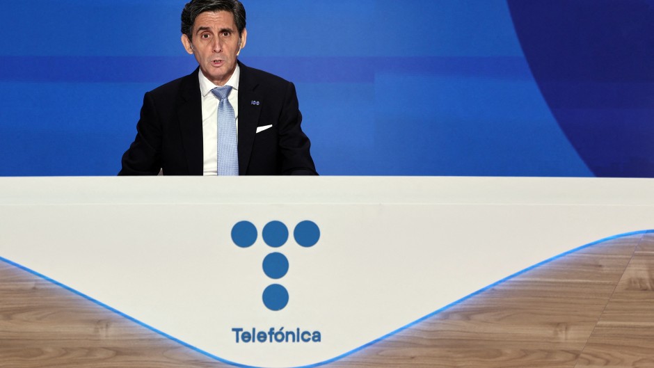 Telefonica's chief executive officer Jose Maria Alvarez-Pallete. AFP/Thomas Coex