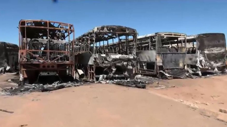9 buses destroyed in North West blaze