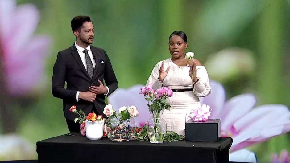 Barron Hufkie (L) Rachel Matlala, founder of Ray's Florist (R)