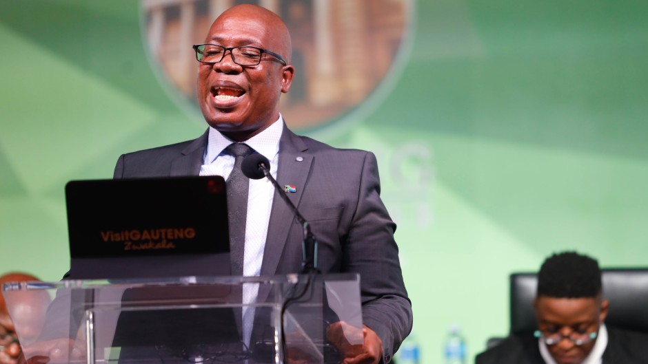 Gauteng Premier Panyaza Lesufi delivers the Gauteng SOPA. Gallo Images/Sharon Seretlo