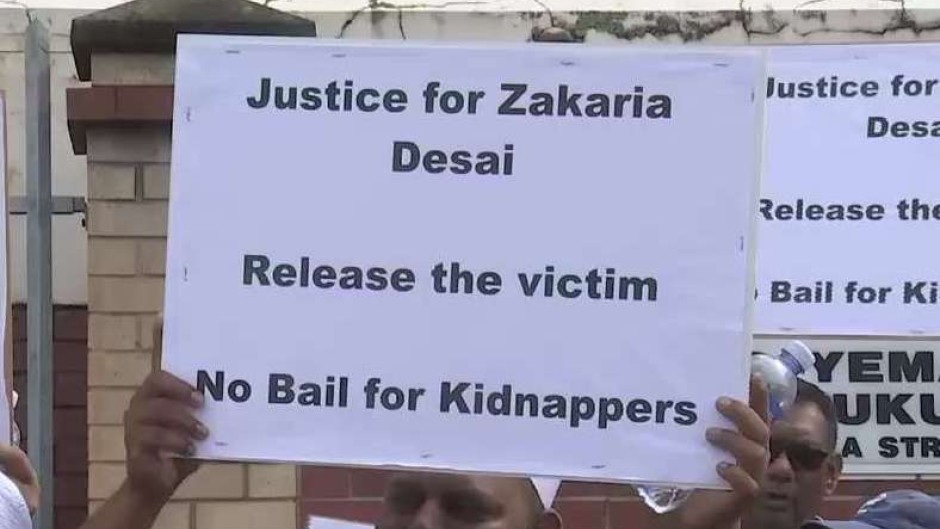 Hafez Zakaria Desai was kidnapped last year.