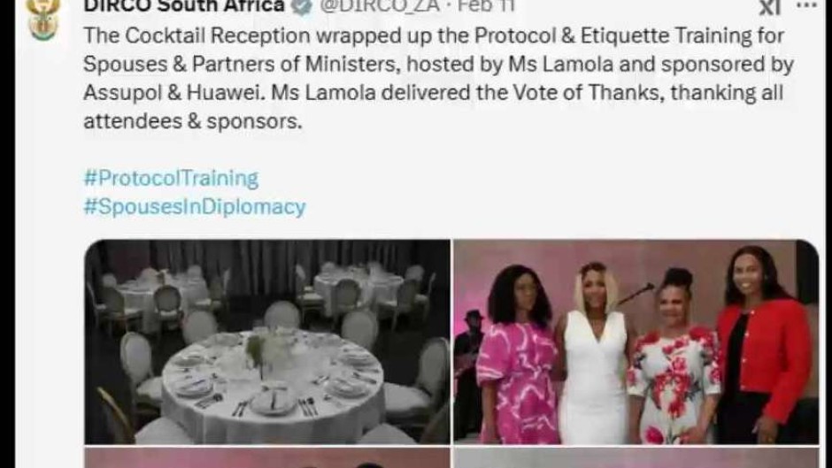 Dirco posted about the training on social media.