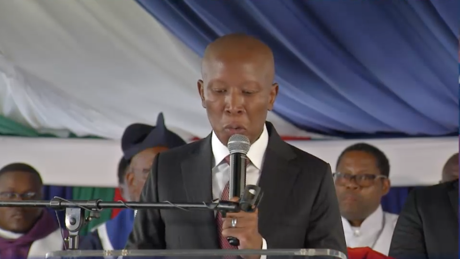 Julius Malema in Soweto