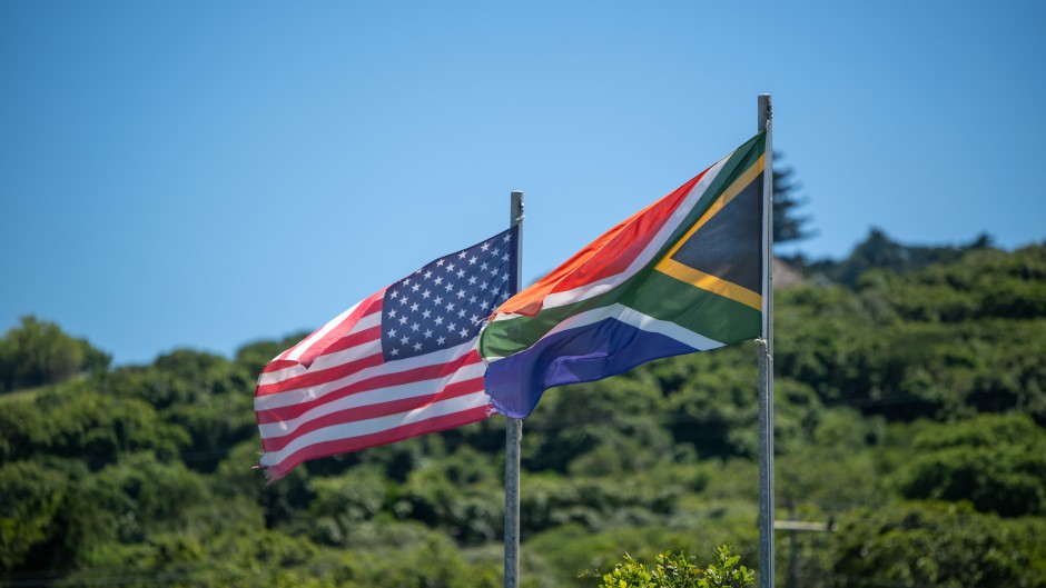 File: South African and USA flags. GettyImages/rushay booysen