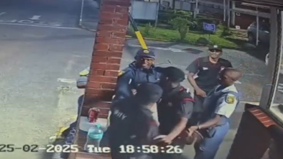 Police Brutality Durban/ eNCA screenshot