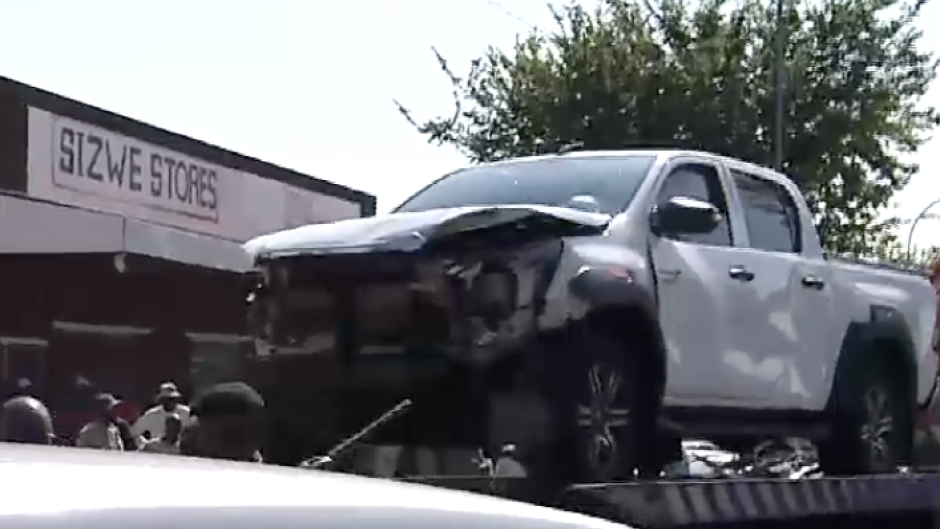 The accident scene in Soweto.