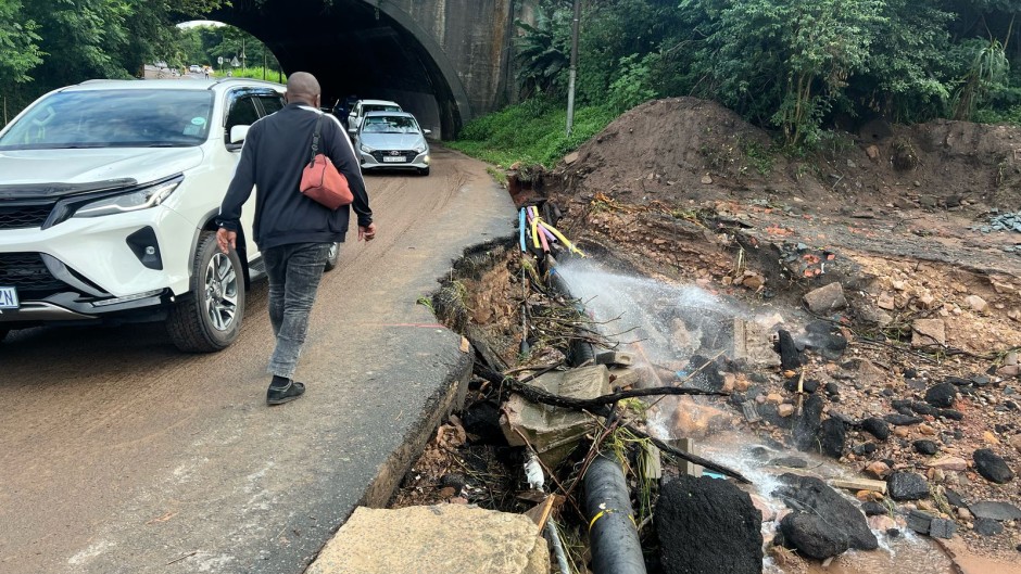 Busted pipes caused by floods