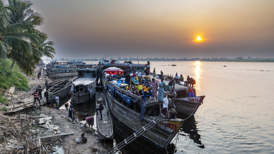 File: Riverboats on the Congo River in Mbandaka. Michael Runkel/robertharding via AFP