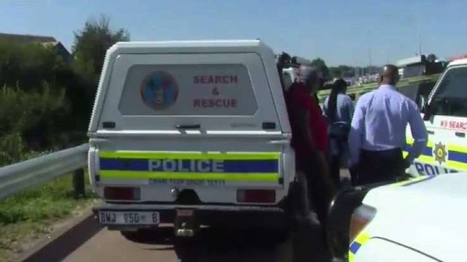 SAPS Search and Rescue on the scene in Hennops River in Centurion