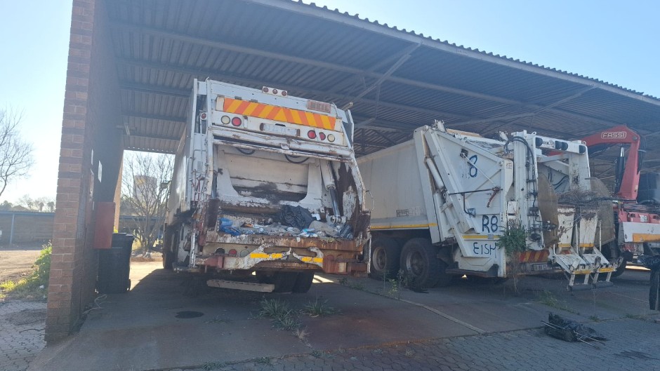 Waste management trucks. eNCA/Hloni Mtimkulu