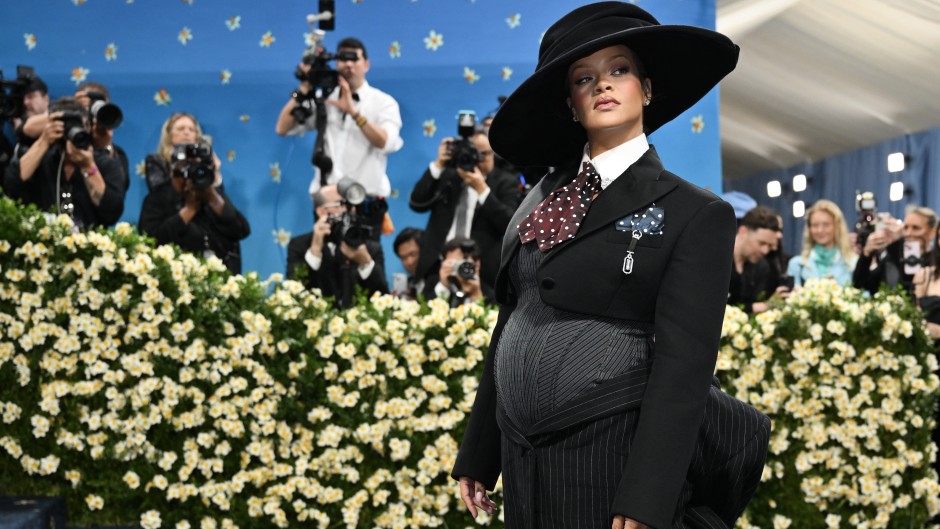 Rihanna arrives for the 2025 Met Gala at the Metropolitan Museum of Art. AFP/Angela Weiss