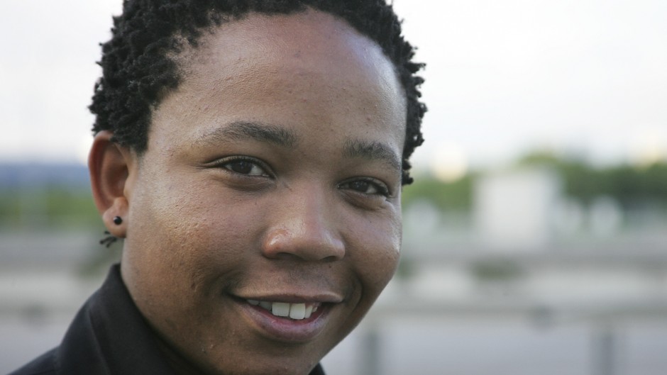 File: South African actor Presley Chweneyagae poses for a photo in Paris. AFP/Joel Saget