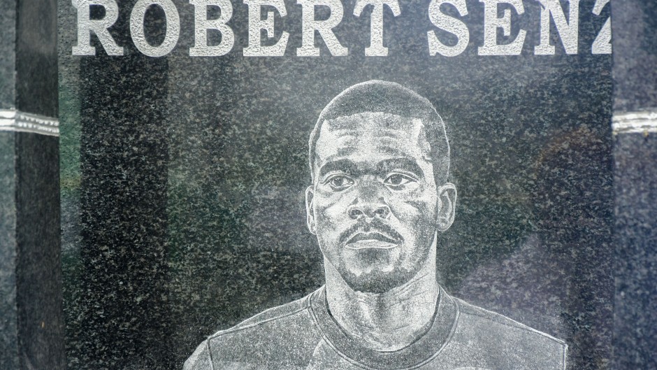 A general view during the unveiling of Senzo Meyiwa's tombstone at Chesterville Cemetery. Gallo Images/Darren Stewart