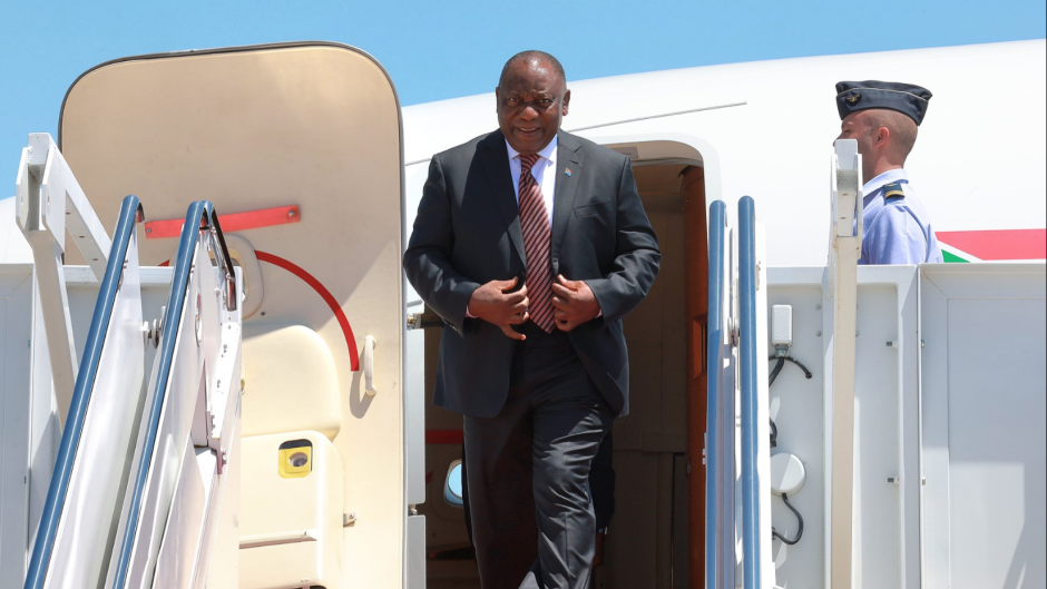 President Cyril Ramaphosa arrives in Washington, D.C