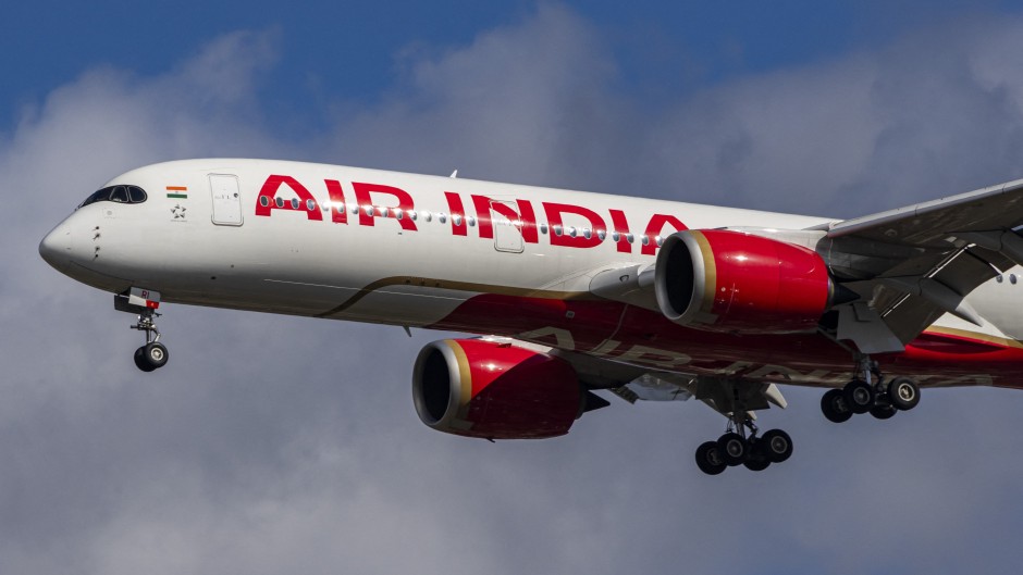 File: An Air India Airbus A350-900 aircraft. Nicolas Economou/NurPhoto via AFP